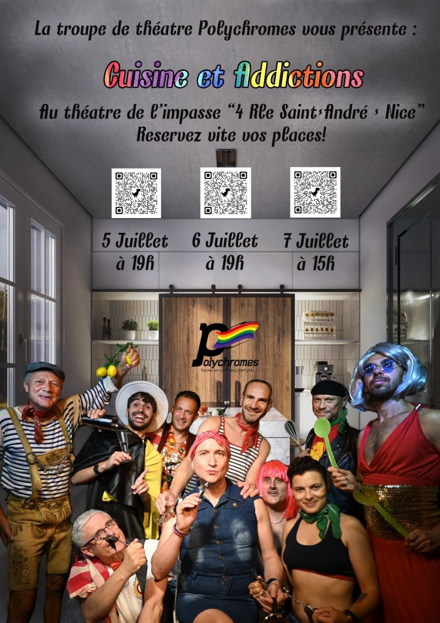 05-07 JUILLET "Cuisines et Addictions" au Théâtre de l'Impasse